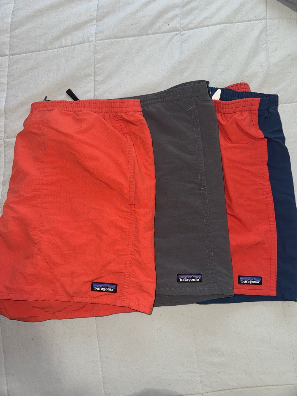 3 Pairs Patagonia Men's Baggies Shorts